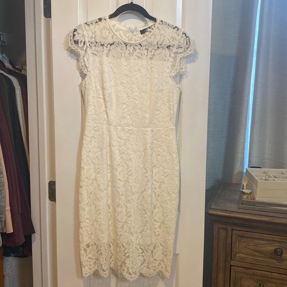 White lace dress